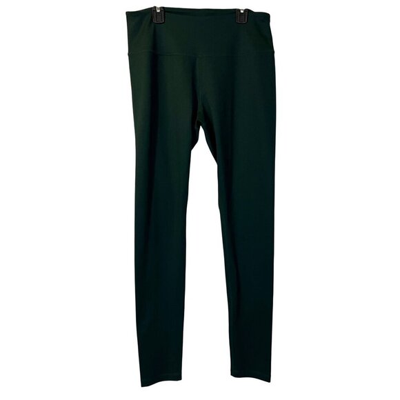 Zella Womens High-Waisted Dark Green Leggings L Loungewear Comfy Athletic Gym - Picture 1 of 4